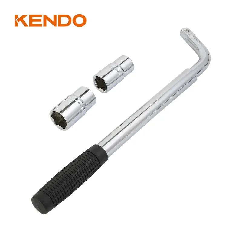 Kendo réglable L clé à pneu télescopique écrou de roue télescopique clé à cliquet clé à pneu
