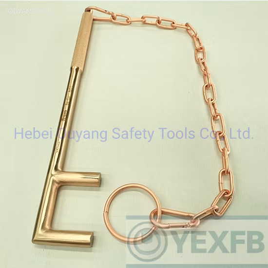 Clé à roue à Valve avec chaîne, outils manuels anti-étincelles, 350mm